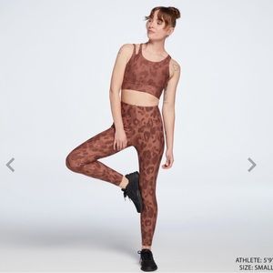 DSG cheetah print padded sports bra